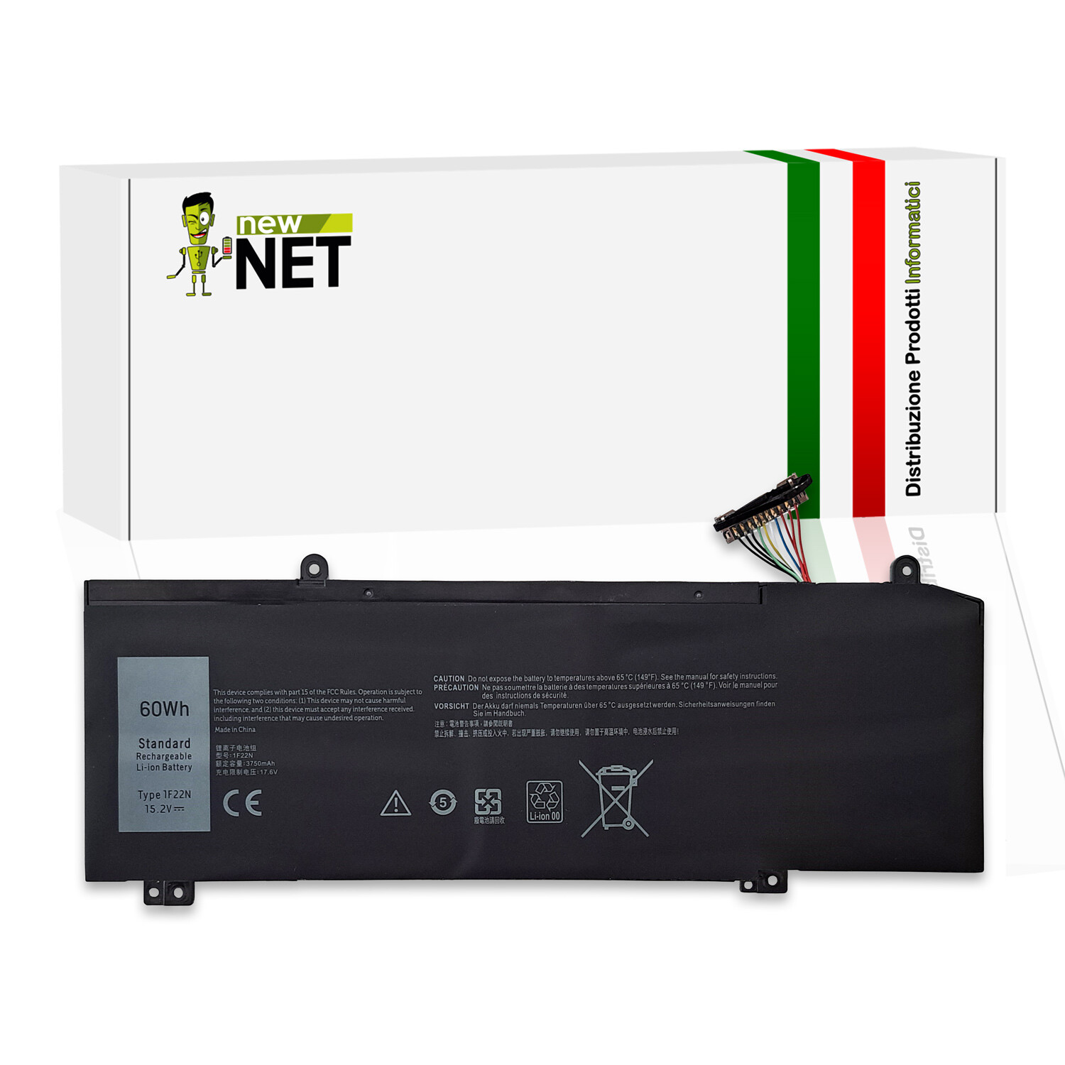 Batteria Sostitutiva Dell Alienware M15 ALW15M-R1782 | 15.2V 3750mAh