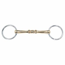 Unterlegtrense KAUGAN®, Edelstahlringe, doppelt gebrochen