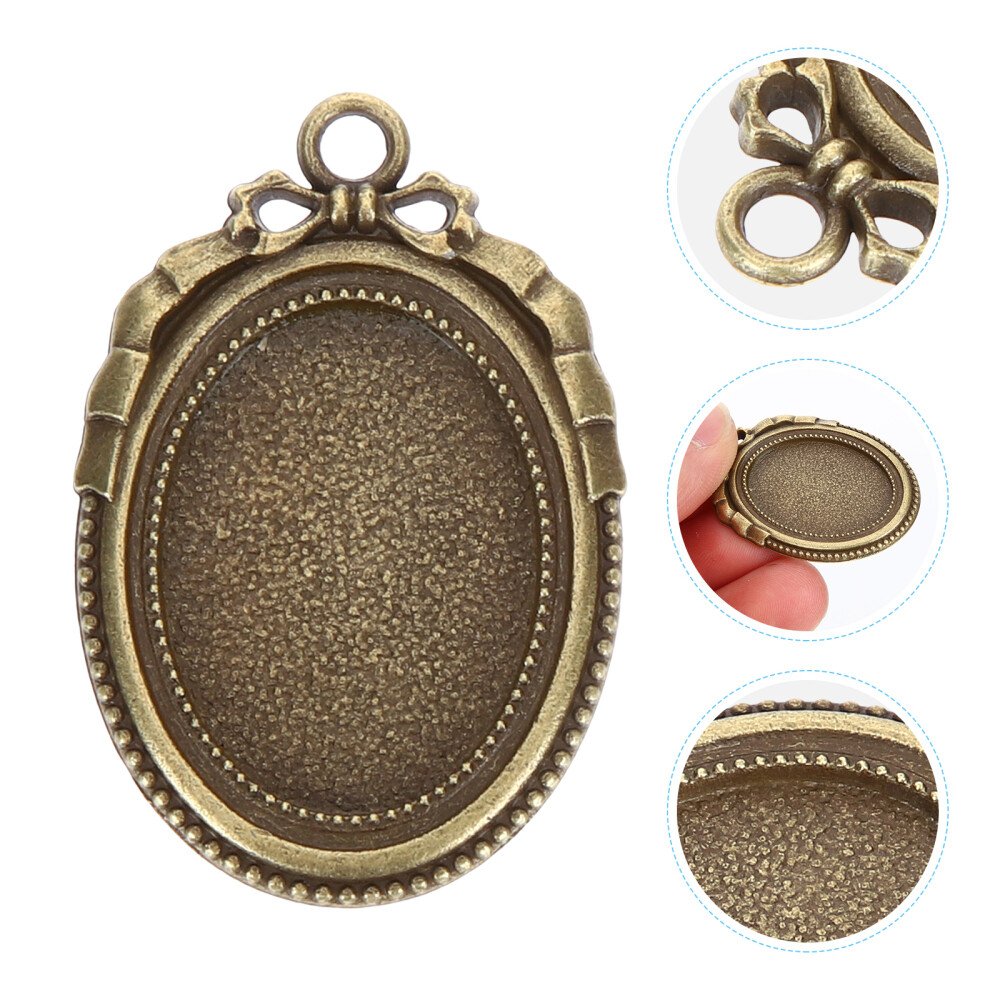 10 Pcs Base Alloy Dome Tray Coin Washer Key Rhinestone Choker Necklace