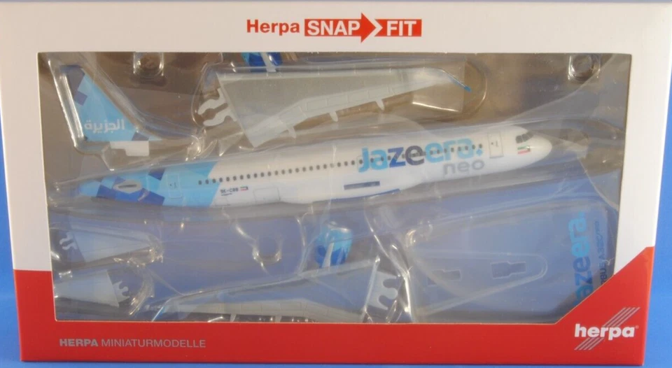 HERPA 613644 Aereo modello Airbus A320n compagnia Jazeera Airways 1:200 Snap-Fit - Immagine 2 di 4