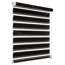 CUSTOM CUT Window Shade Horizontal Blind Zebra Dual Roller Blinds Day and Night