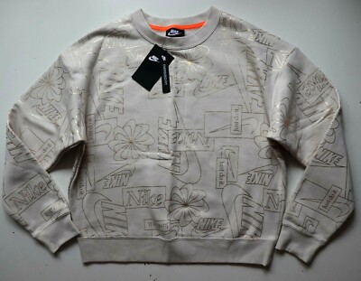 Buy Nike white NSW Icon Clash Fleece AOP Sweatshirt for Women in MENA,  Worldwide