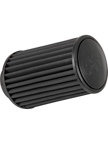 K&N RU-5163 Round Tapered Clamp-On Air Filter – High Performance, Red, Pre-Oiled