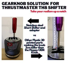 Thrustmaster TH8A & TH8RS Mod cambio corto e manopola in carbonio