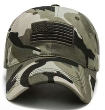 American Flag Camouflage Cap Men Women 100% Cotton Baseball Cap Sunscreen