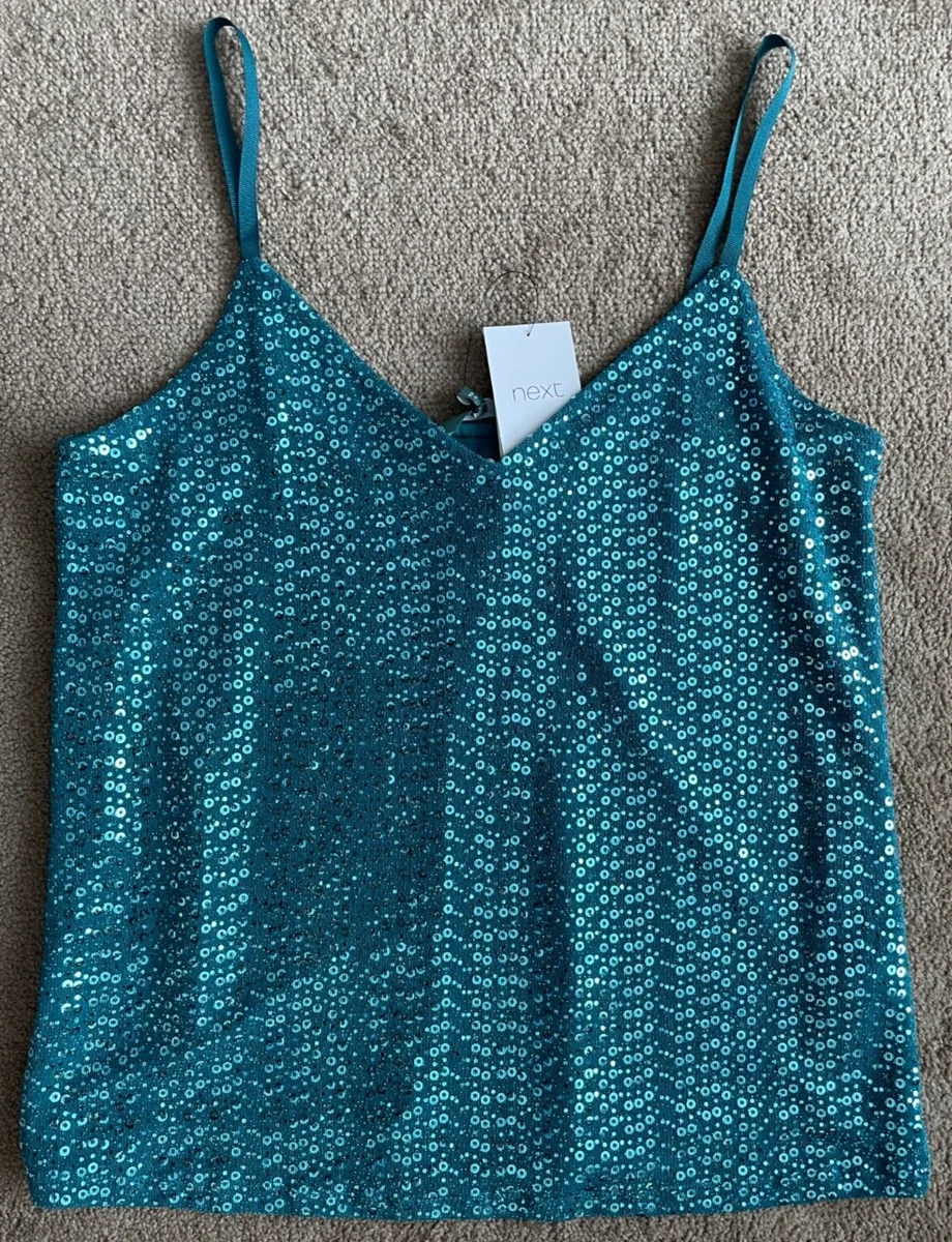 Sequin vest top best sale next