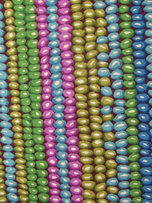 NEW KAFFE FASSETT BEAD STRIPE GP50 MOSS VINTAGE COLLECTION COTTON FABRIC HY