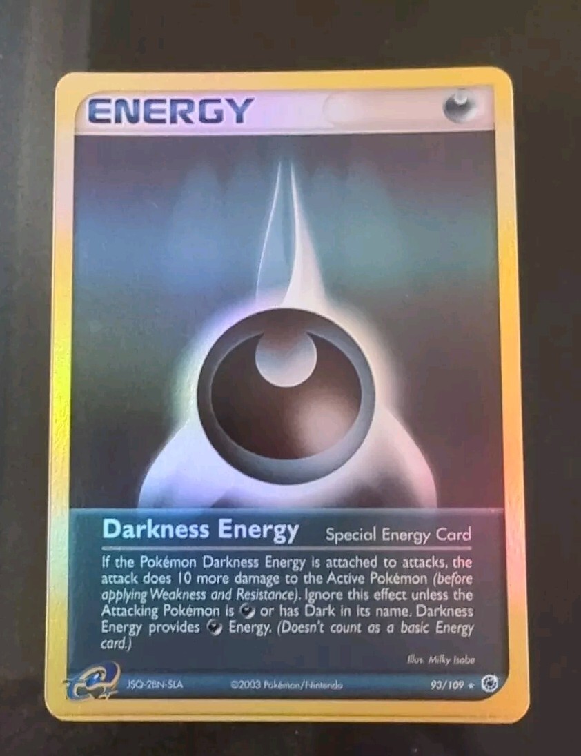 💥Pokemon TCG Darkness Energy ex Ruby & Sapphire Base Set Reverse Holo 93/109 NM