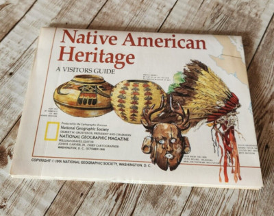 1991 National Geographic Native American Heritage Map Cartograph