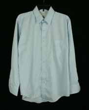 Arrow Kent Men's Dress Shirt Blue Single Needle Tailoring Size 16