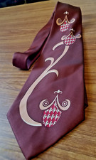 Gorgeous Mens VTG. Swing Tie 1930-40's Brown w/Pineapple Regal Cravat