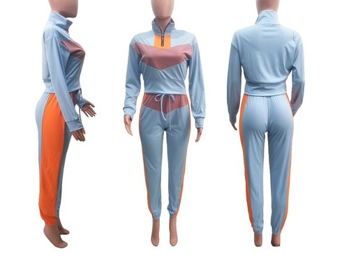 USA-Women-2PC-Outfits-Crop-Top-Joggers-Pants-Sweat-Suits-Matching-Set