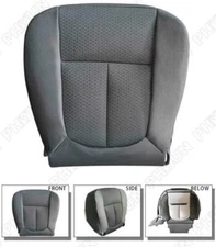 Ford F150 Driver For 2011-14 Side Bottom Replacement Cloth Seat Cover Steel Gray