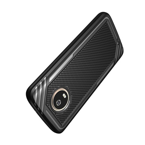 Motorola Moto G6 TPU Case Armor Grain Grip Rutschfest Soft Schutz Hülle Schwarz - Bild 4 von 12