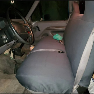 Seat Cover for Ford Truck Front Bench Dark Gray Made to fit Custom Made ProSync