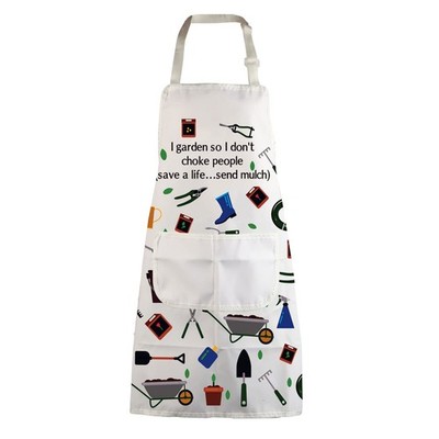 MBMSO Gardener Apron I Garden So I Don't Choke People Save a Life Send Mulch ...
