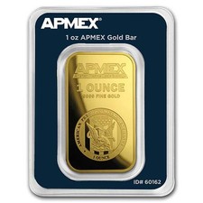 1 oz .9999 Gold Bar by APMEX (In TEP Package) 5446.37 per troy oz