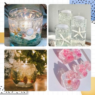 1lb Gel Wax Clear Set for Candle Making, DIY Transparent Jelly Wax Melts, Han...