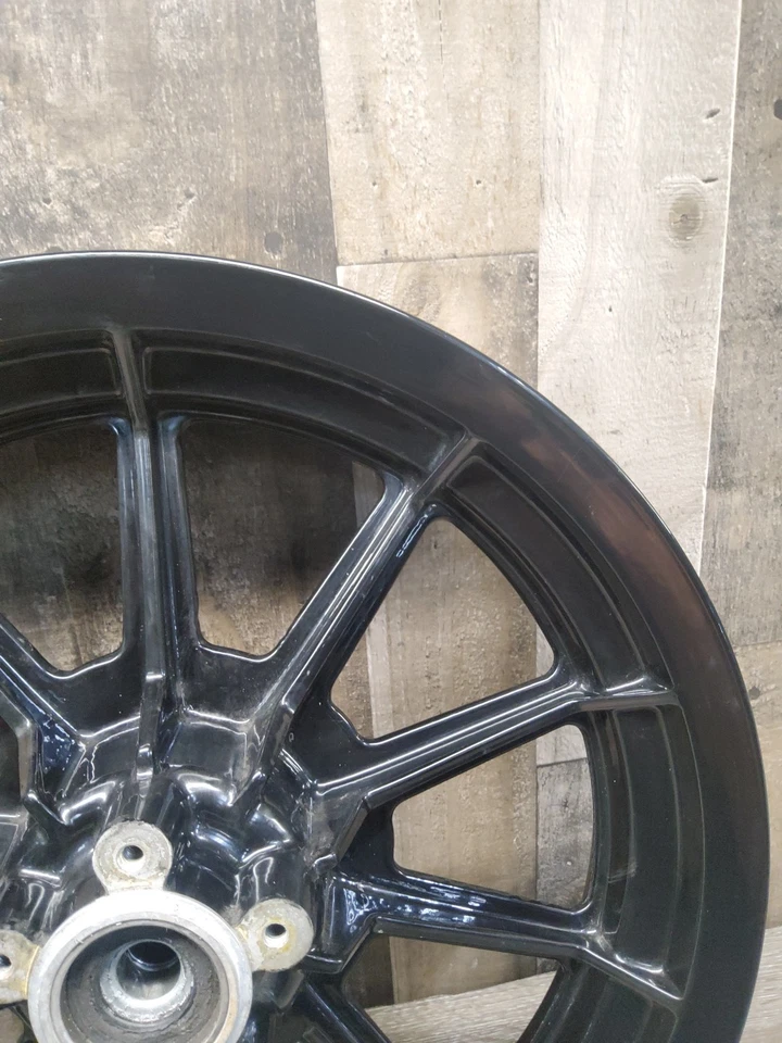 Harley-Davidson Tour Glide 1987 87 FLTC llanta delantera negra de 10 radios DL-687 Foto 3 de 4