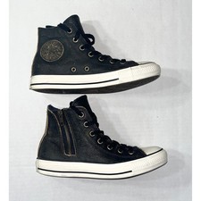Converse Chuck Taylor All Star Sneakers Women's 7 Brown Leather Distressed High