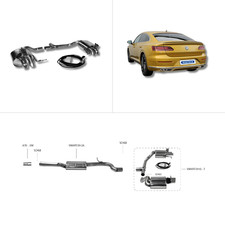 Bastuck Komplettanlage - 17+ VW Arteon 3H TSI 4Motion