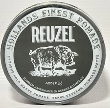 Reuzel Extreme Hold Matte Pomade 113g | Vegan Strong Hold Hair Wax for Men