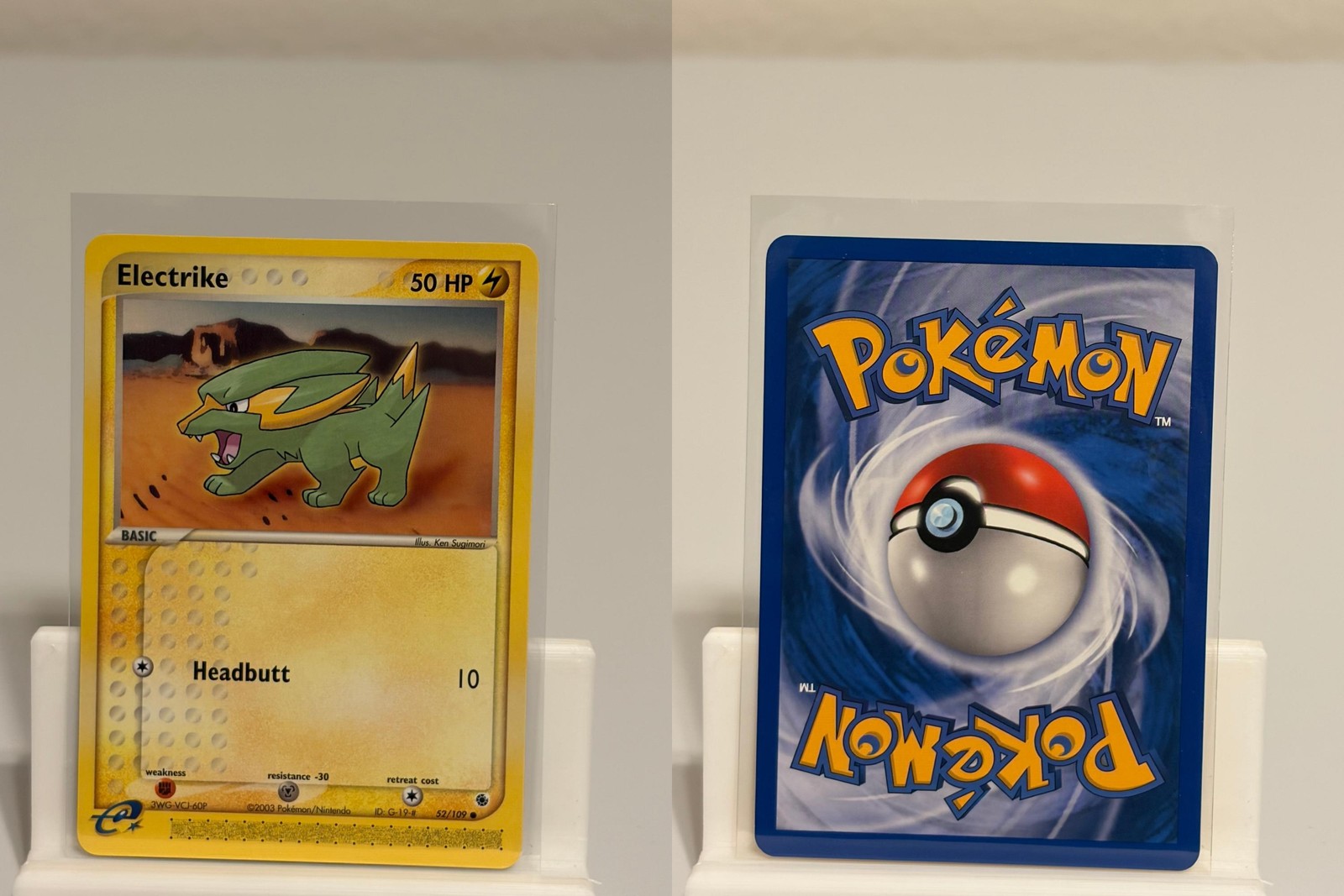 Electrike 52 NEAR MINT Ruby & Sapphire 109 Pokemon