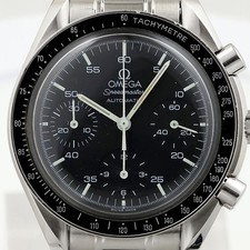 OMEGA 3510.50 SPEEDMASTER REDUCED 39MM BLACK STEEL w/ CARD $1 NR 9/30