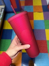 24oz. Venti Starbucks Pink Matte US Studded Tumbler Authentic NEW WITH TAGS