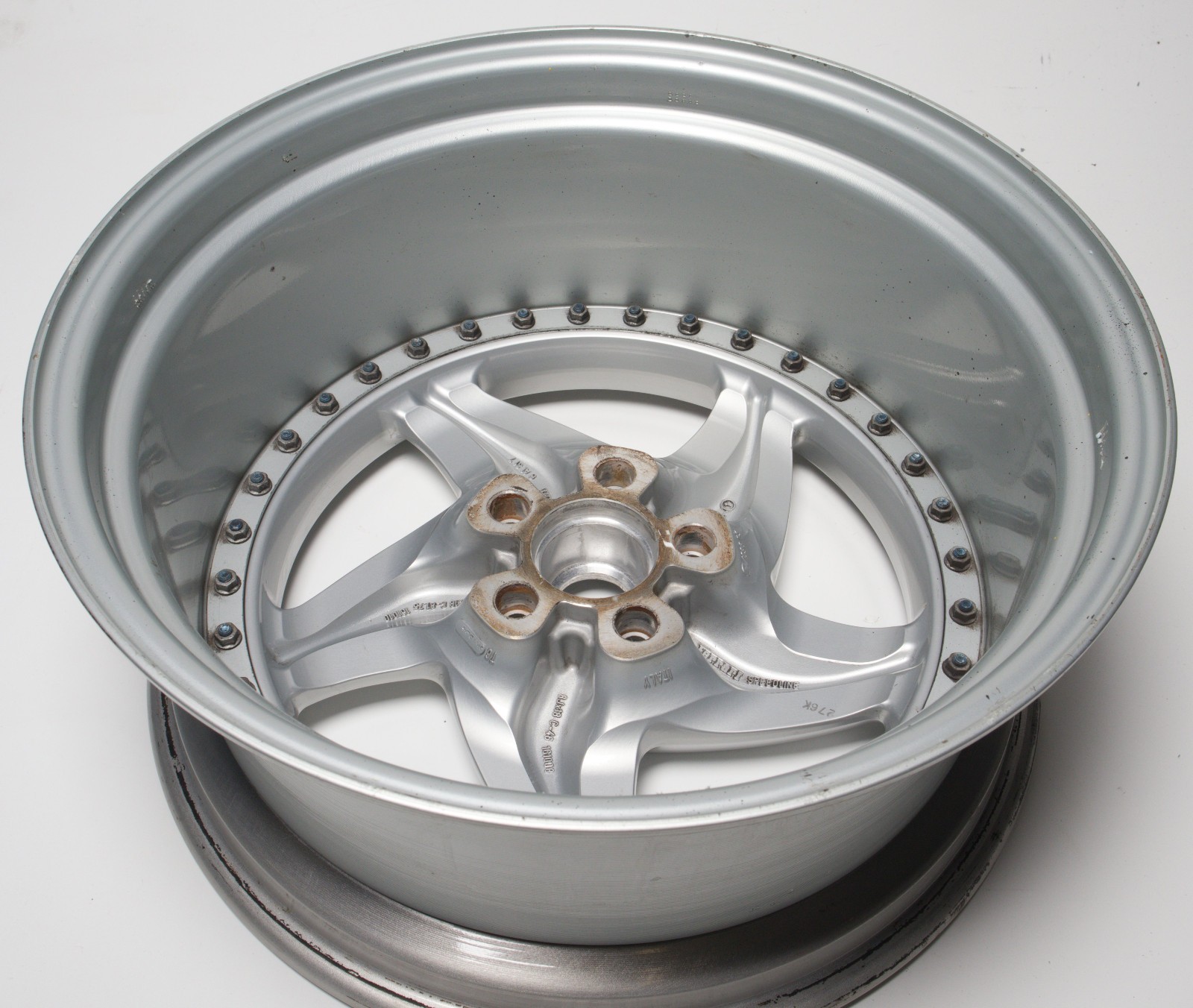 Used OEM 18x8 left front 3pc wheel for Ferrari F512 M Speedline 161008 SL960