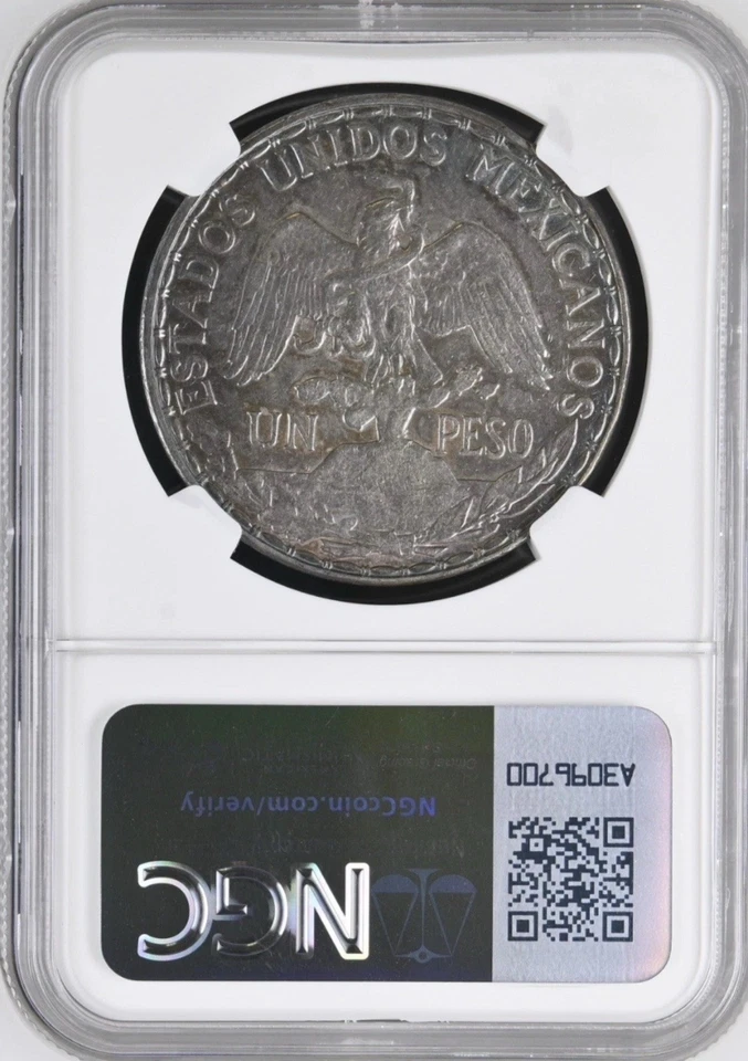 Peso Caballito de Plata México 1910-NGC AU53-Bonito Color-Moneda Mundial Clásica Foto 4 de 4
