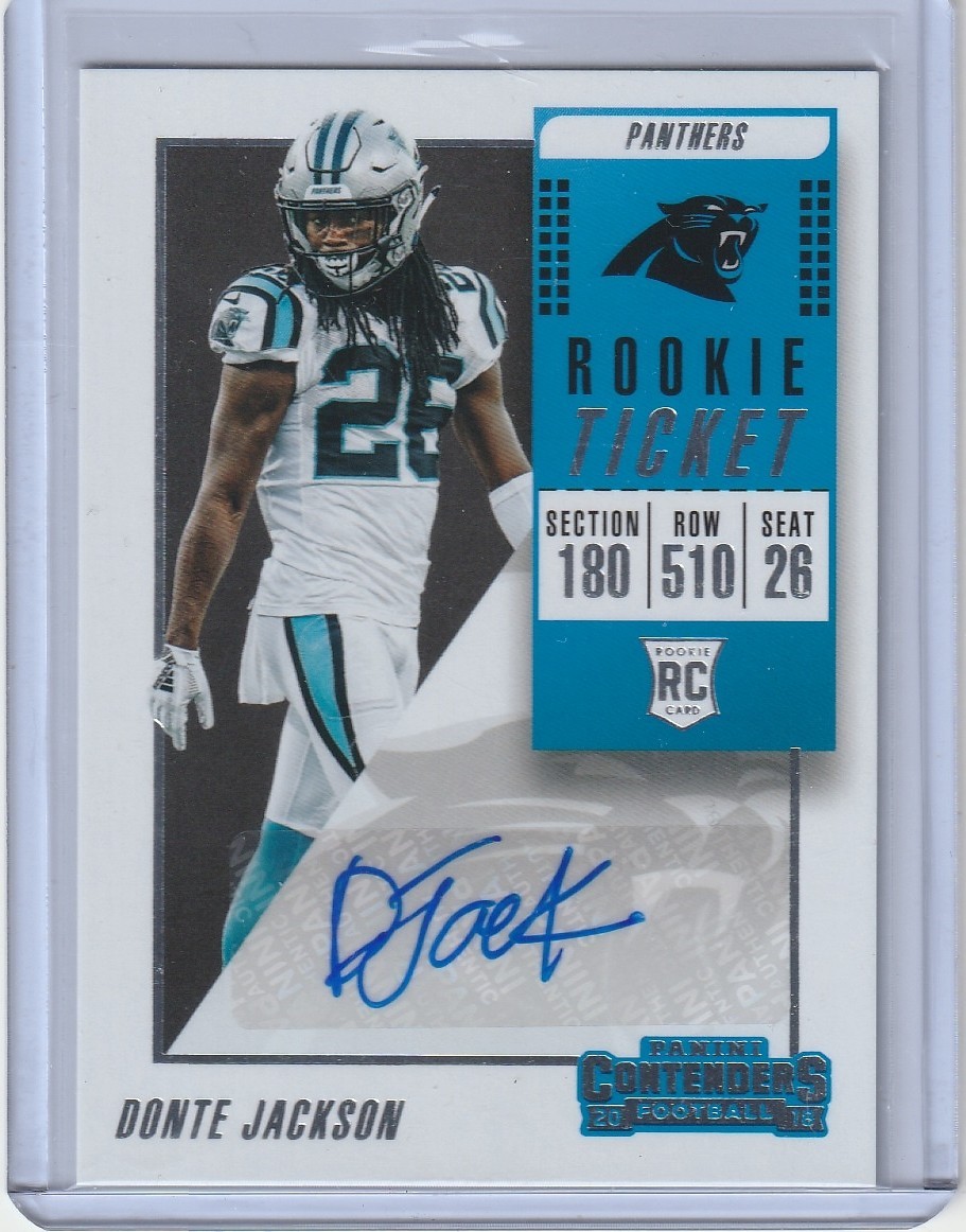 Donte Jackson Panini Contenders #261 Variation-Autograph