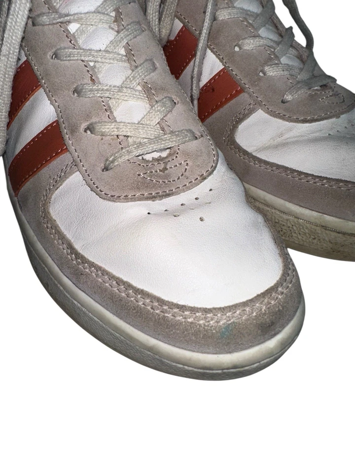 Gola Womens Grandslam Pure Sneakers Sz 7 Orange Gray Leather Suede READ - Image 2 of 4