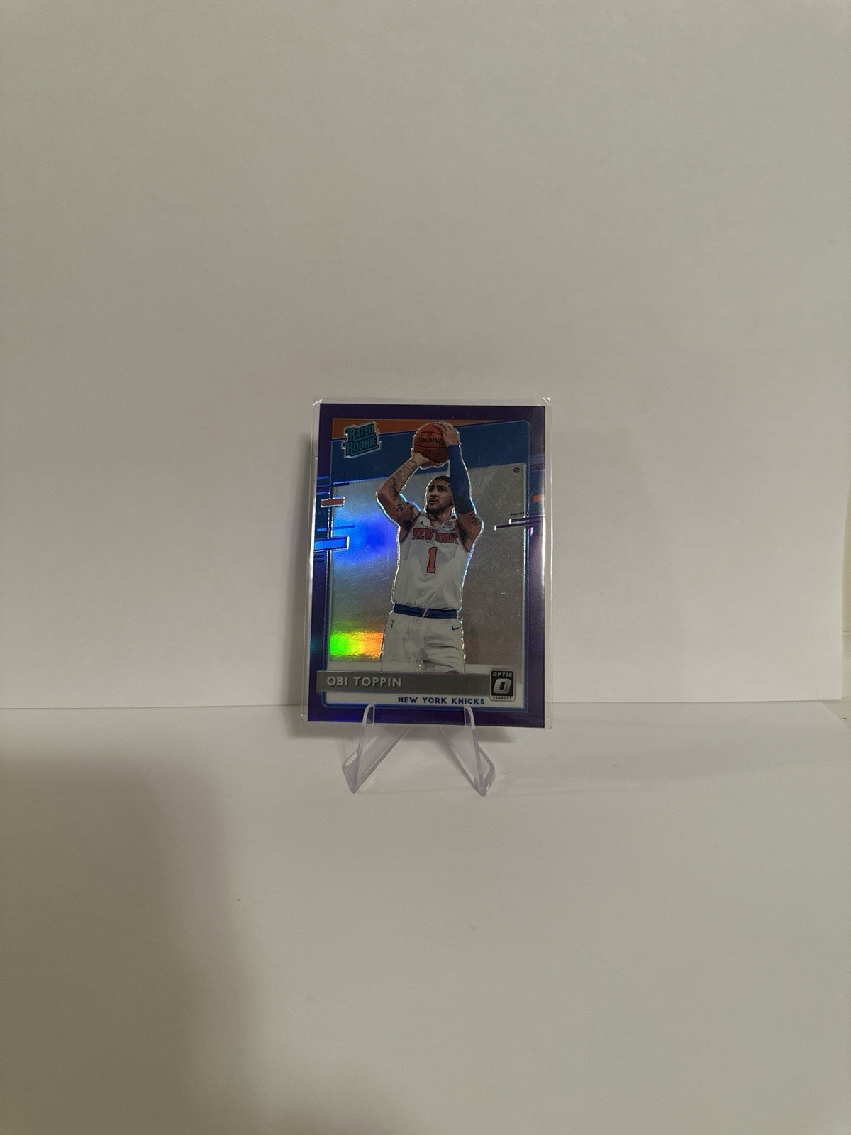 2020-21 Panini Donruss Optic Rated Purple Prizm Obi Toppin #158 Rookie RC