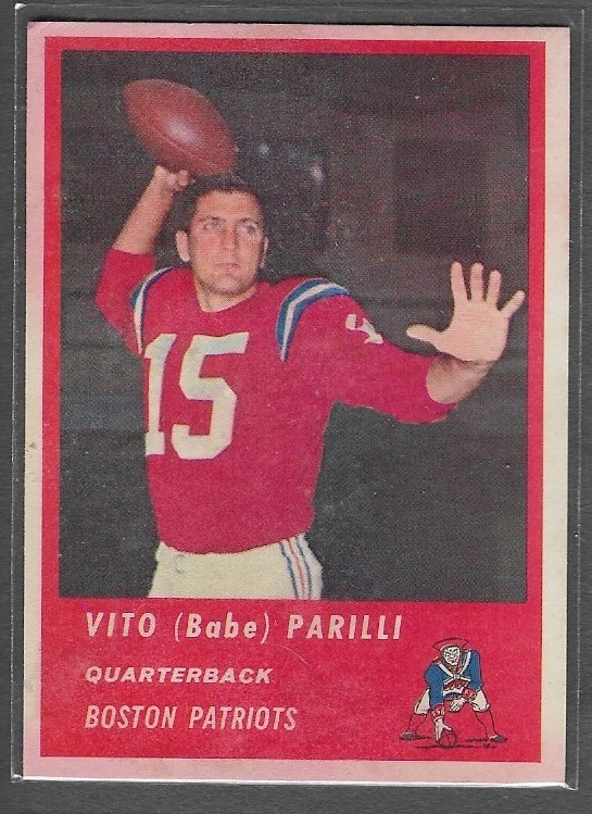 1963 Fleer #2 Vito Babe Parilli (EX) Boston Patriots
