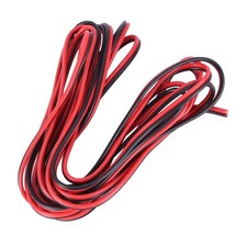 3X 20 per 3 Meter Red Black Zip Wire Awg Cable Ground Stranded Copper Car G6E4