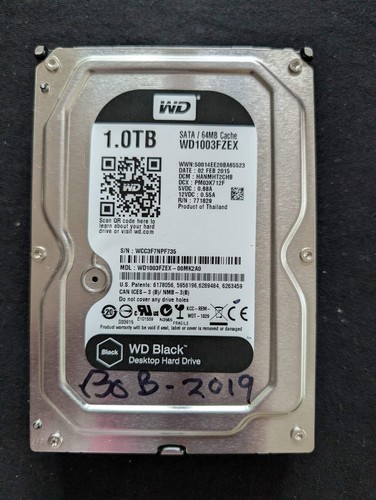 WD Black 1TB 3.5" Desktop Hard Drive HDD 7200 RPM SATA 6Gb/s (WD1003FZEX)