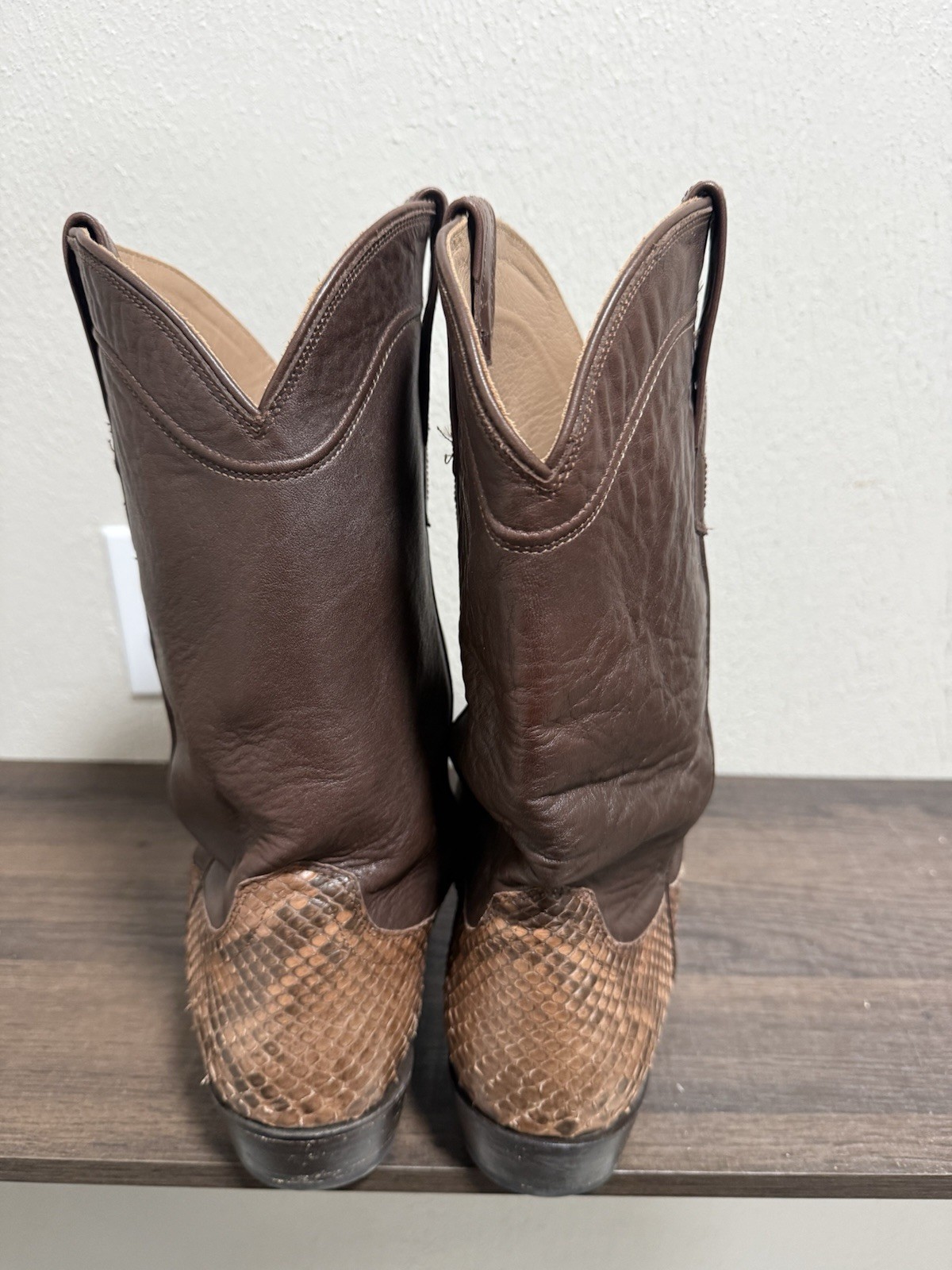 Tecovas The Billy Saddle Python Dark Brown Wester… - image 4