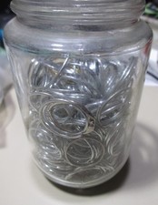 50 KEY RINGS 3/4" DIAMETER STEEL TAG LABEL HANG