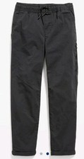 Old Navy Built-In Flex Tapered Tech Pants for Boys In Blackjack Size Small, NWT.