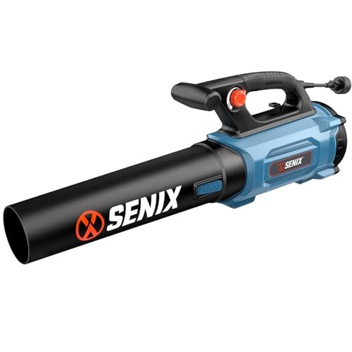 SENIX 12AMP Handheld Electric Leaf Blower, Up to 700 CFM, 110 MPH, 120v BLAE12-M