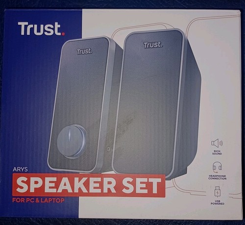 Trust Arys 2.0 PC Speakers for Computer and Laptop, 28 W, USB Powered, Black