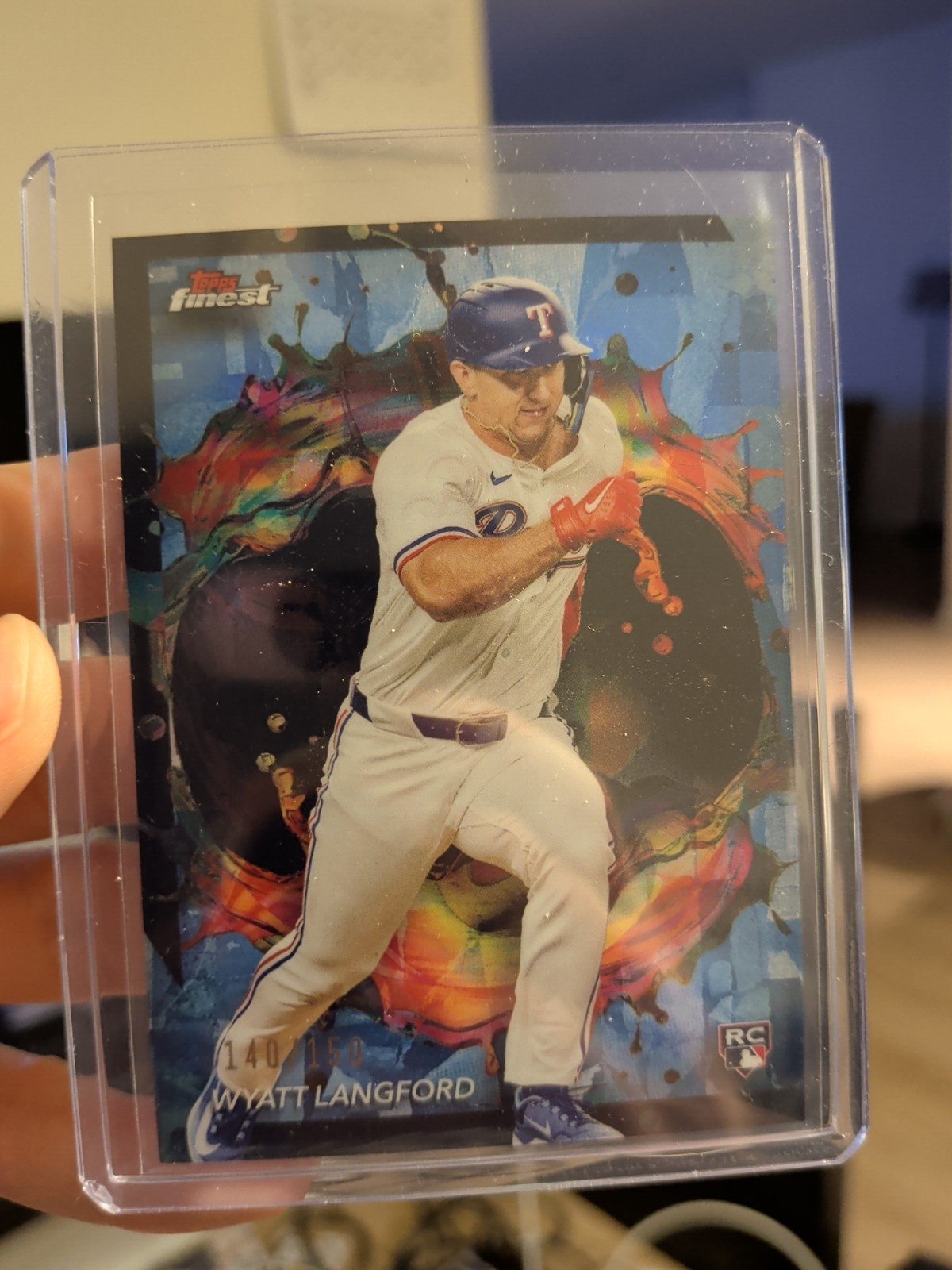 2024 Topps Finest - Rare Wyatt Langford #226 Sky Blue Refractor /150 (RC)
