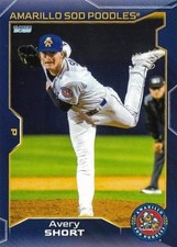 AVERY SHORT 2025 Choice Amarillo Sod Poodles #20 Indianapolis Diamondbacks 🔥