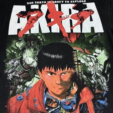 Vintage Akira Anime AOP All Over Print 80s Size L Single Stitch T-Shirt REPRINT