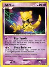 Abra 69/123 Common Mysterious Treasures Pokemon Moderately Played