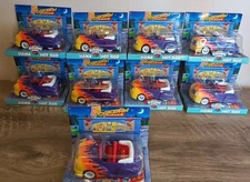 Lot Of 9 Chevron Cars Hank Hot Rod & Suzy All Vintage NOS 2001 New In Box Sealed