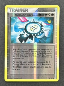 Team Galactic's Invention G-101 Energy Gain 116/127 Platinum Reverse Holo