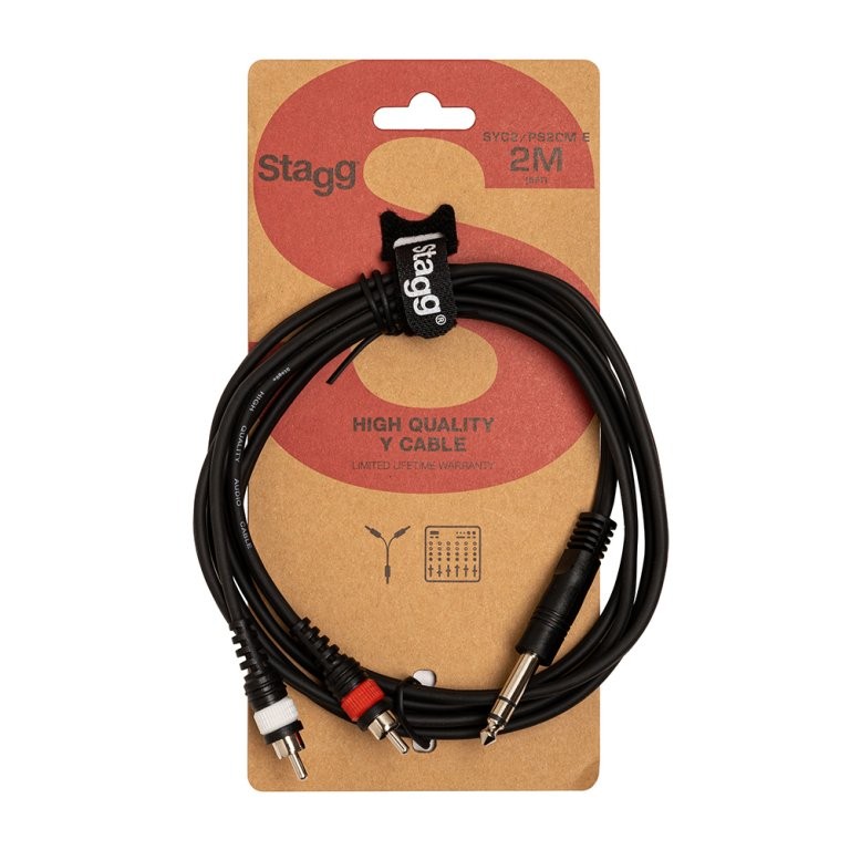 Stagg Audio Cable Jack / RCA SYC2/PS2CM E