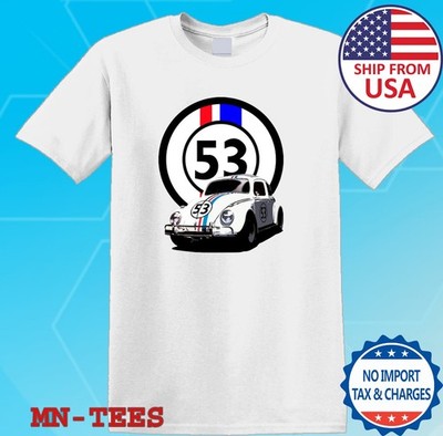 Herbie The Love Bug Movie Number 53 White Size S-5XL